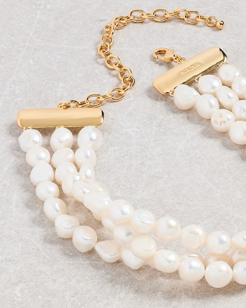 Cult Gaia Nora Multi-Strand Pearl Choker by Cult Gaia - Pickle