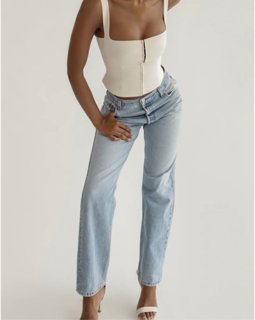 Orseund Iris Minimal Bustier In White by Orseund Iris - Pickle