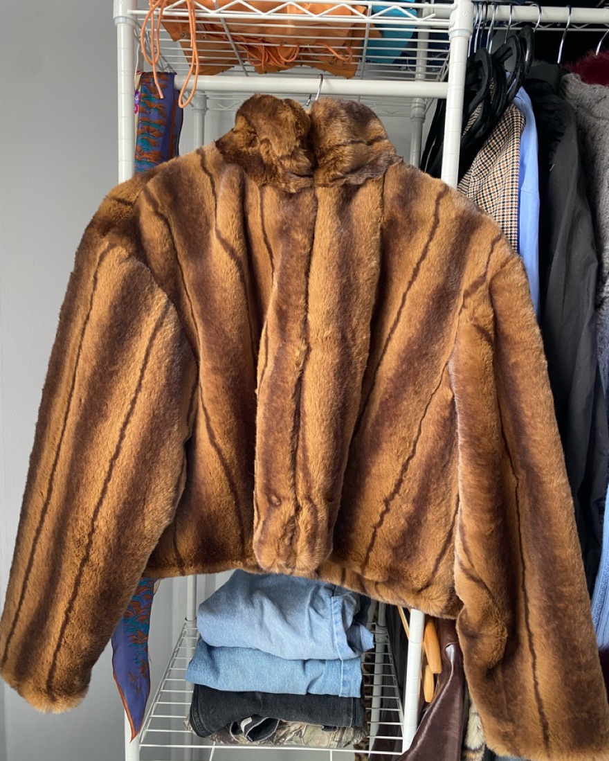 Moussy Fur Jacket by Moussy - Pickle