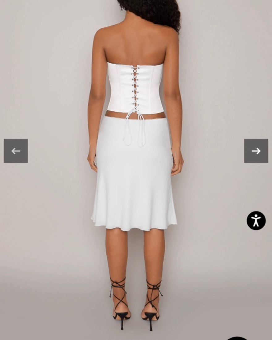 Danielle Guizo White Corset by Danielle Guizio - Pickle