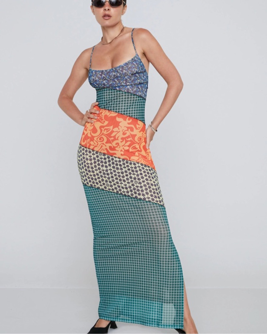 Miaou Thais Maxi Dress by Miaou - Pickle