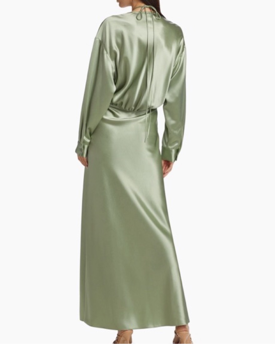 ロールセリニャック　バターディッシュ Laure Selignac Nonchalant Sage Romilly Dress by Nonchalant Label - Pickle