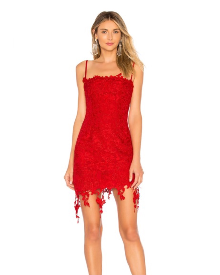 NBD Red Lace Mini Dress by NBD - Pickle