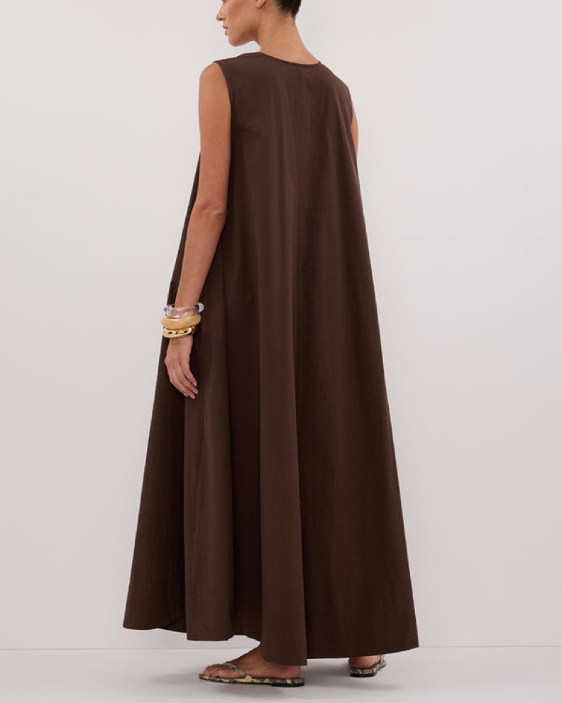 Dissh Gabby Choc Brown Midi Dress XS / 2 by Dissh - Pickle
