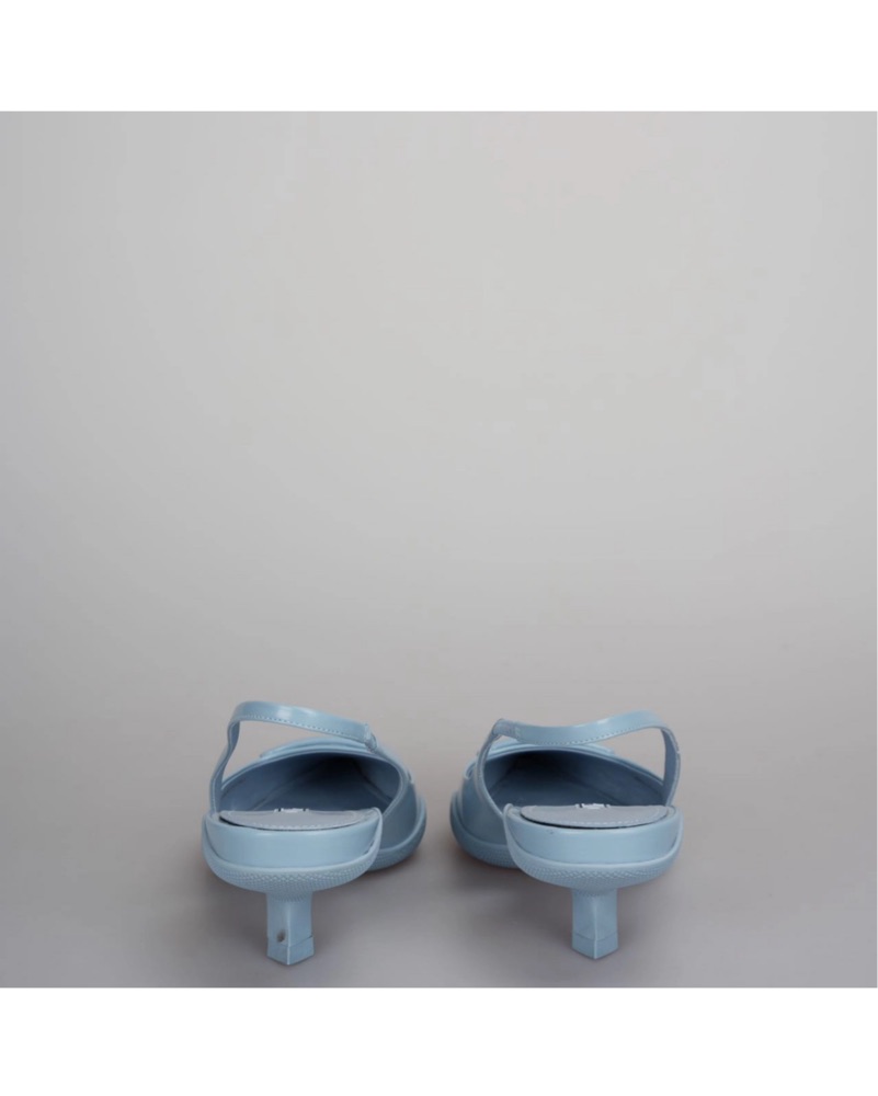 Prada Blue Leather Slingback Pumps by Prada - Pickle
