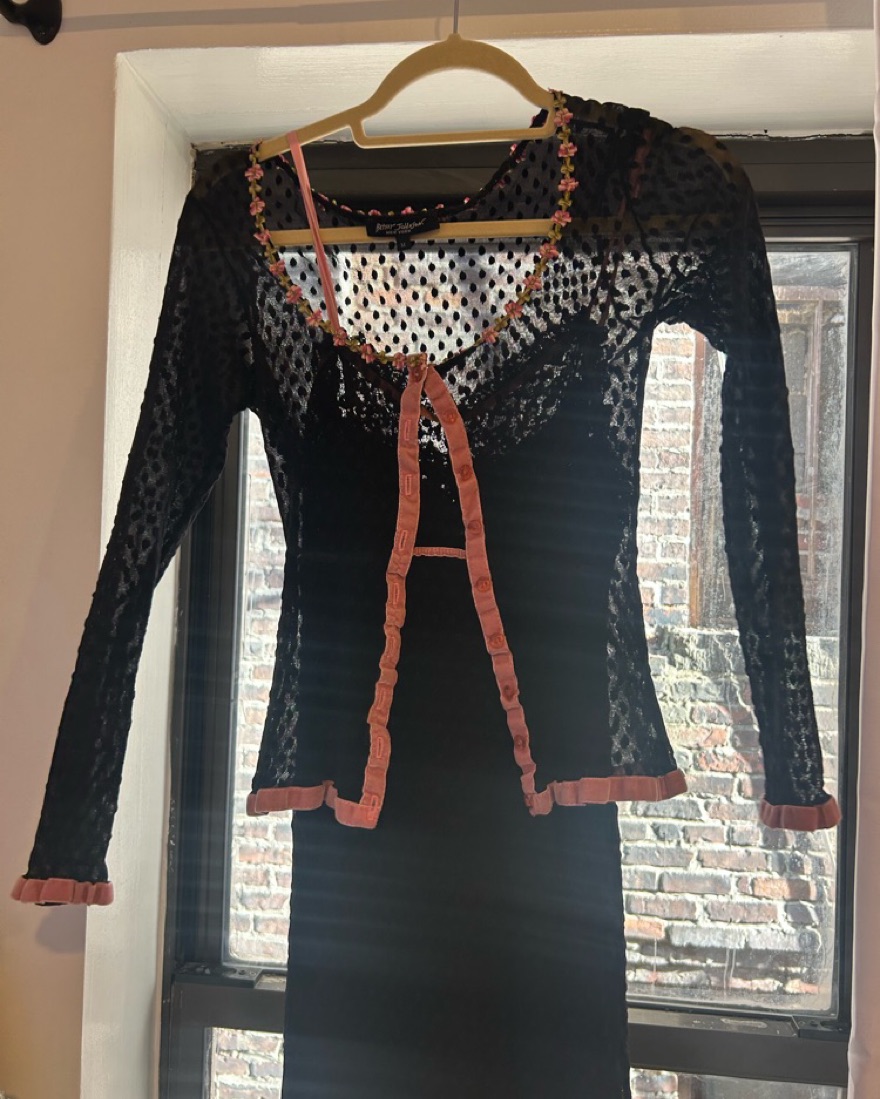 Vintage Betsey Johnson slip dress set by Betsy Johnson - Pickle