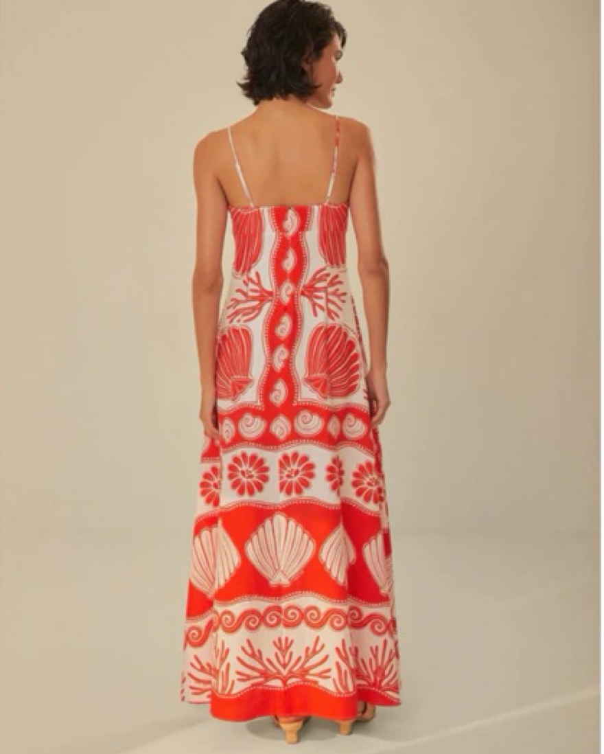 FARM Rio Ainika Shell White Maxi Dress by FARM Rio - Pickle