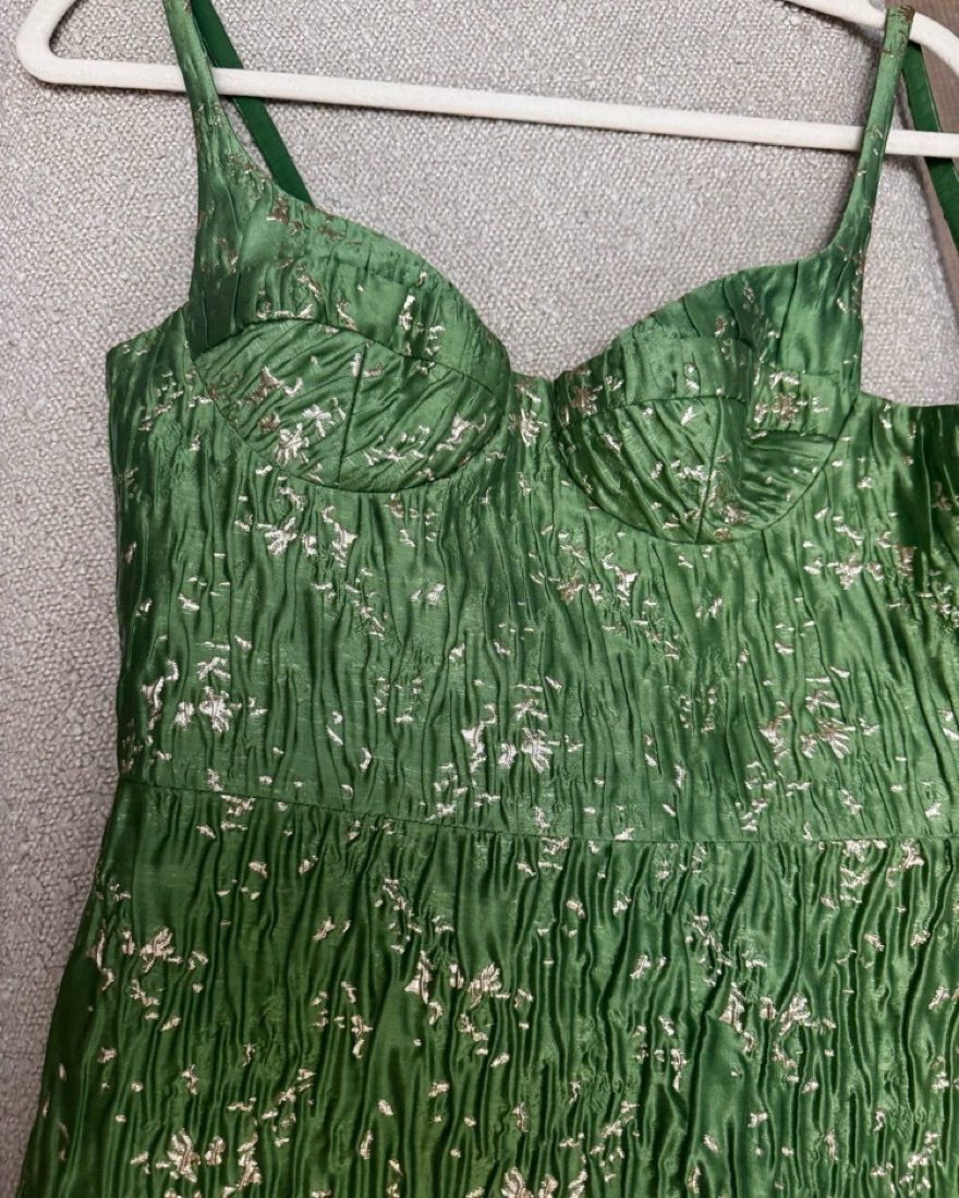 MONTSAND Brocade Bamboo Dress by Montsand - Pickle