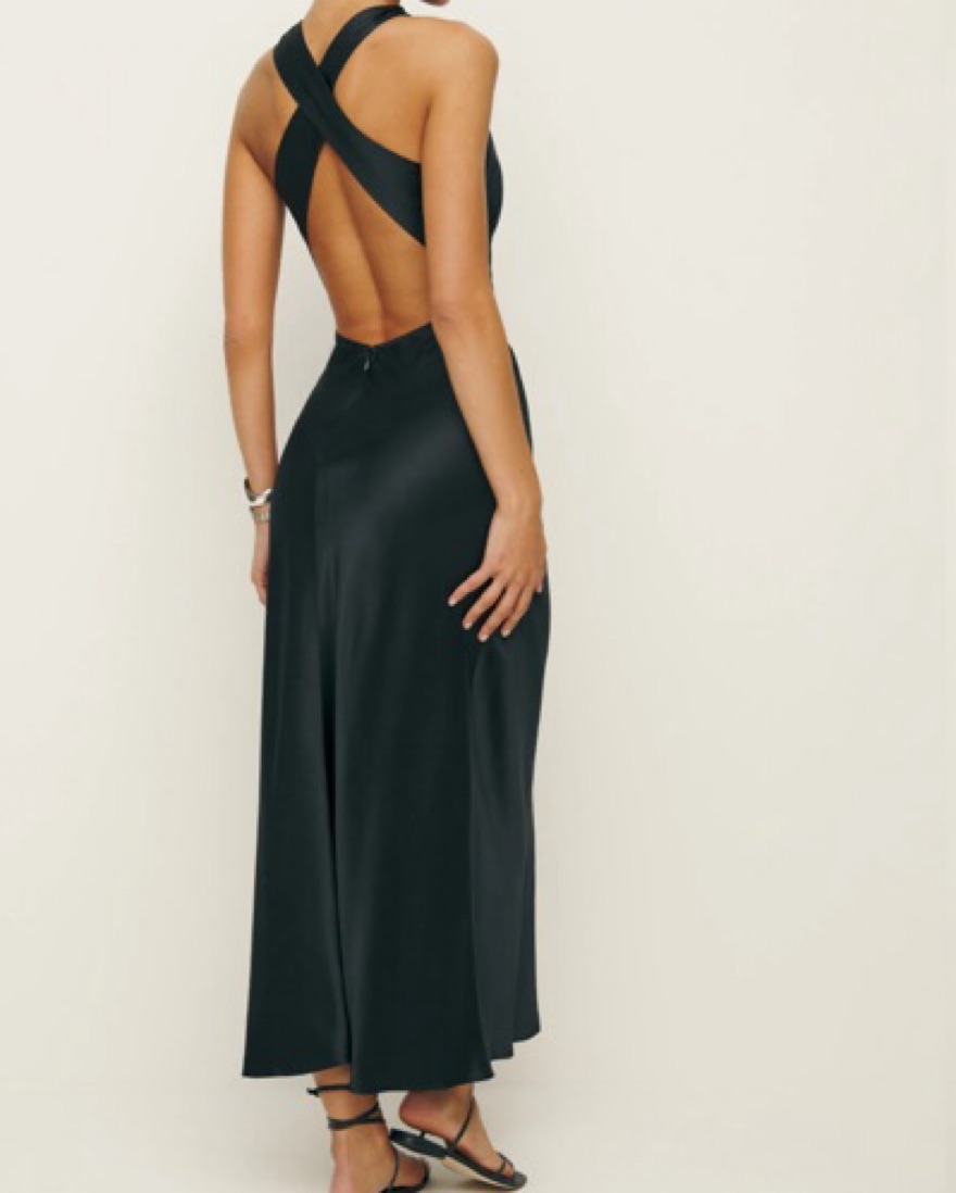 Reformation Casette Silk Dress by Reformation - Pickle