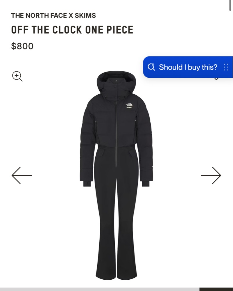 North Face x Skims - One Piece Snowsuit by Skims - Pickle