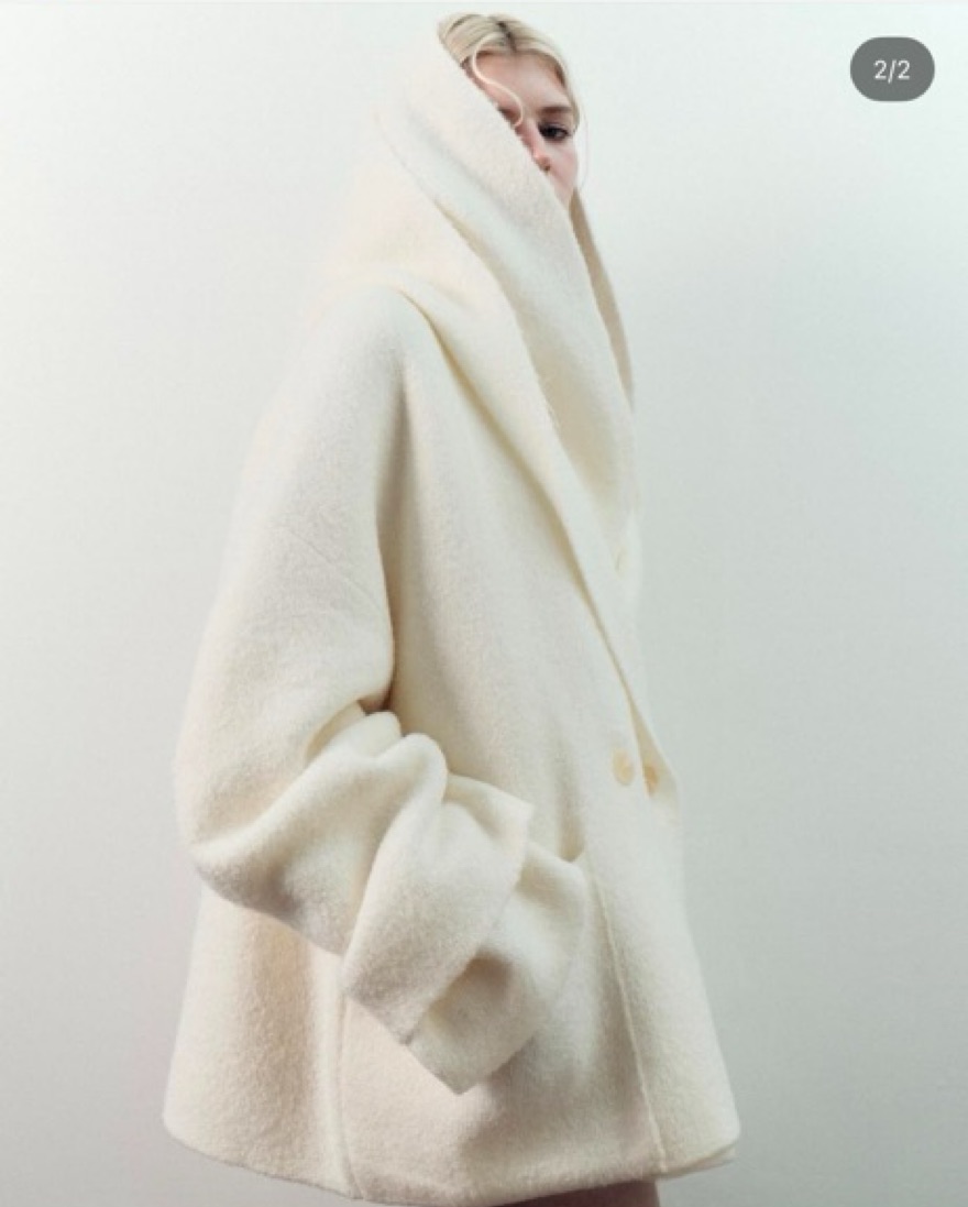 Helsa Olesa Ivory Wrap Coat by Helsa - Pickle