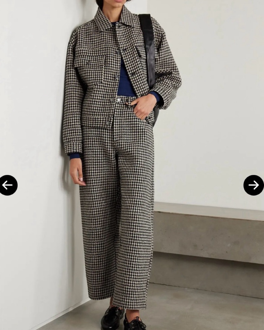 Frame Houndstooth Set by FRAME - Pickle