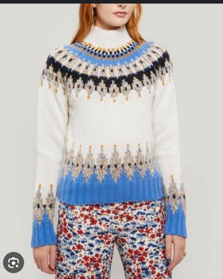 Stine Goya Justine FairIsle Wool Sweate by Stine Goya - Pickle