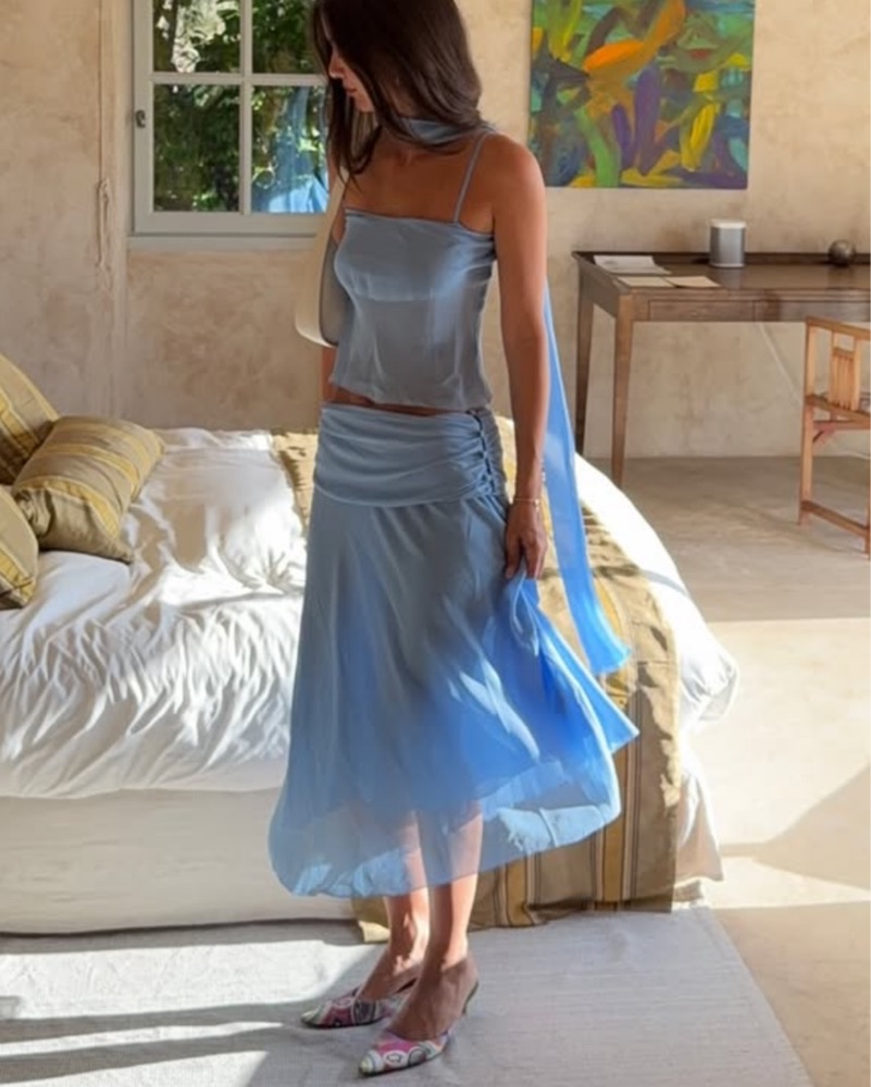 Reformation Lula Top / Olivia Skirt by Reformation - Pickle