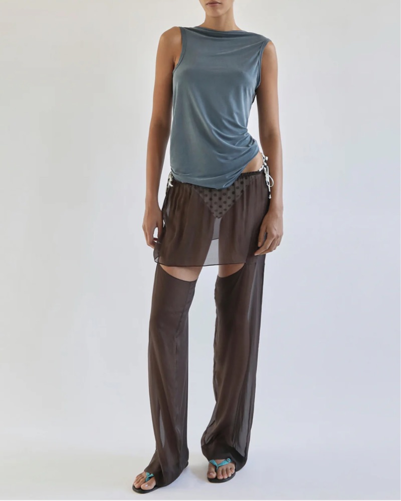 Paloma Wool Twist Back Duli Blue Top by Paloma Wool - Pickle