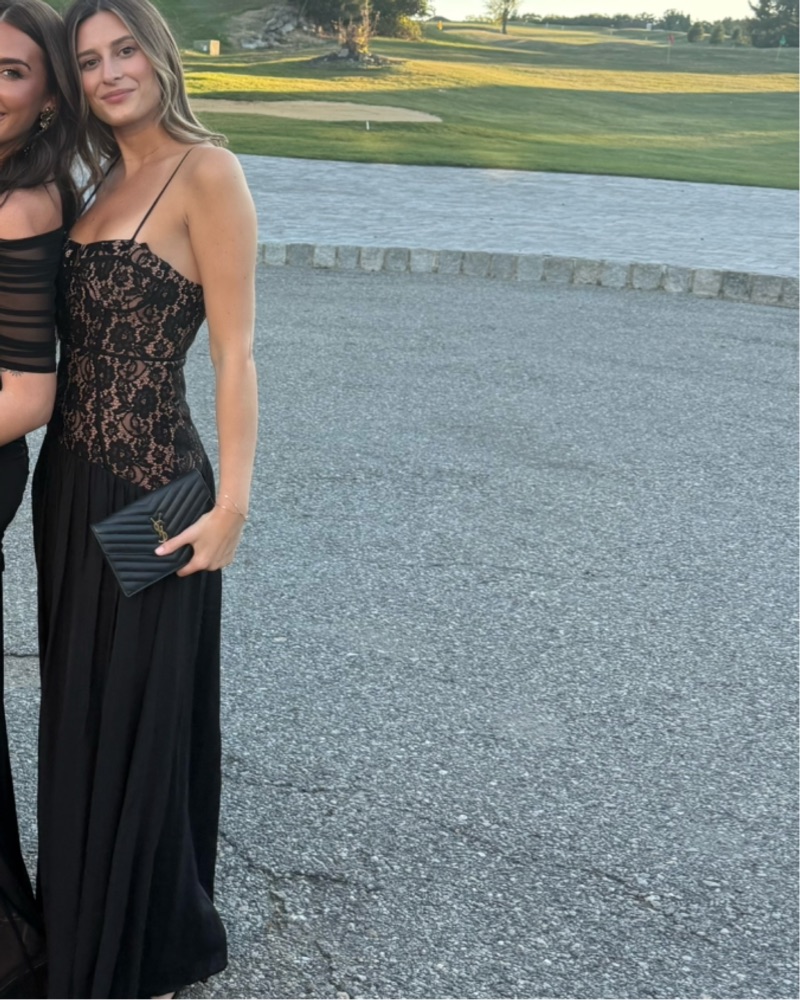 Cami NYC Corsica Black Lace Gown by CAMI NYC - Pickle