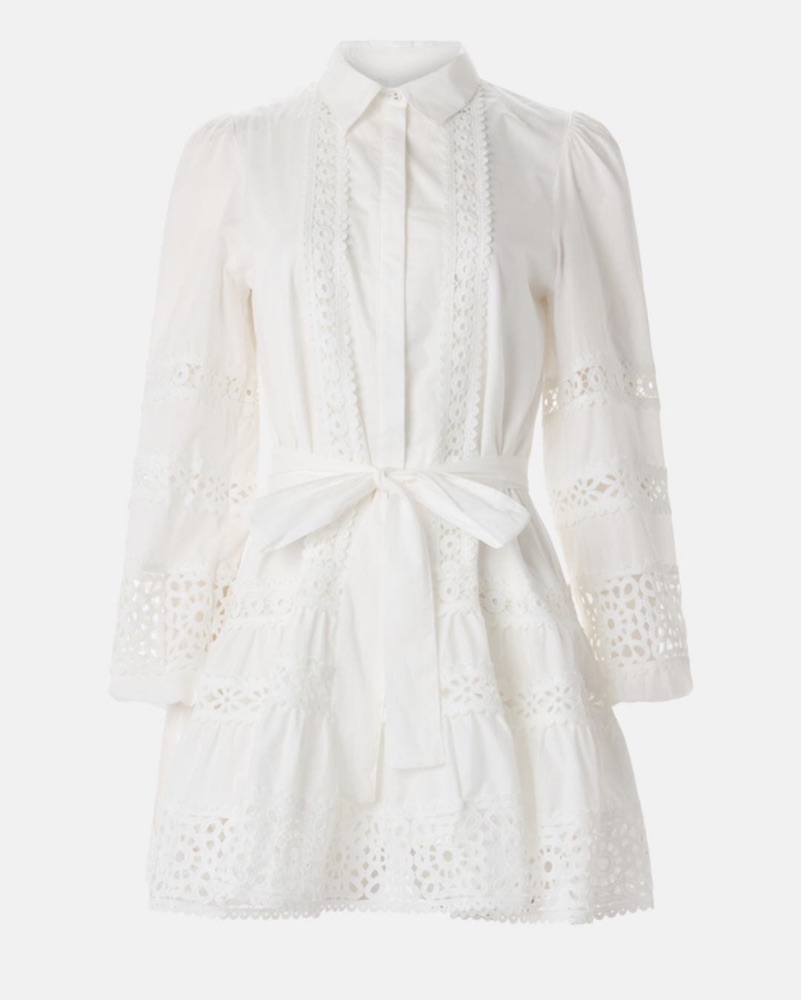 Elegant White Eyelet Dress by Layered with Love - Pickle