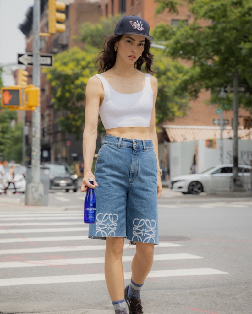 Loewe Anagram Denim Shorts by Loewe - Pickle