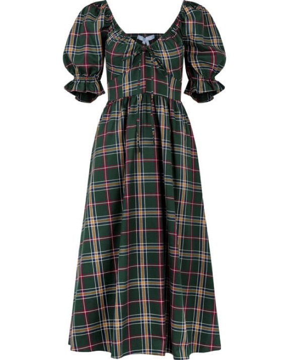 は*ん様 house on the hill L/S Tee (Checker) Hill House Tartan Dress by Hill House - Pickle
