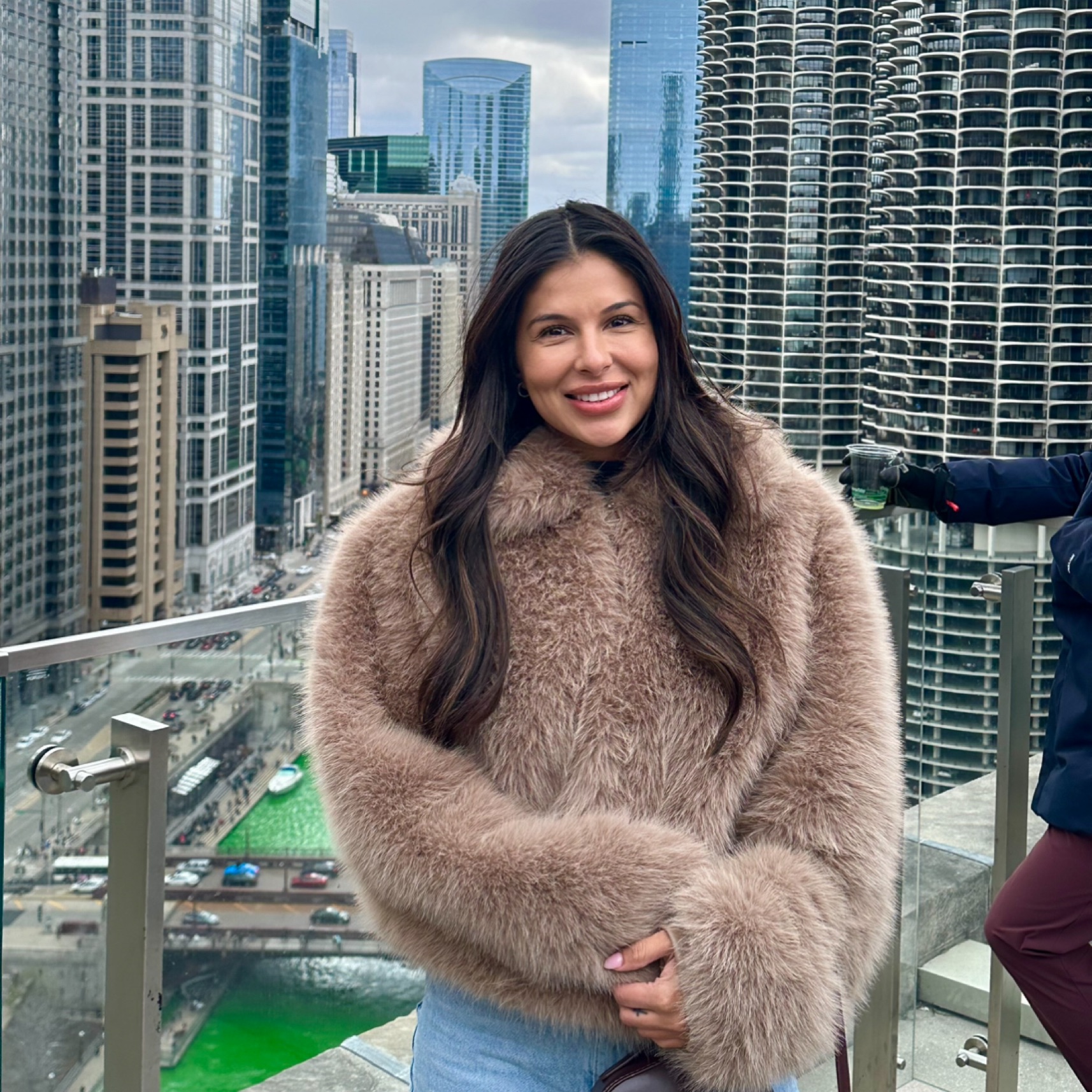 The Frankie Shop Faux Fur Jacket by The Frankie Shop - Pickle