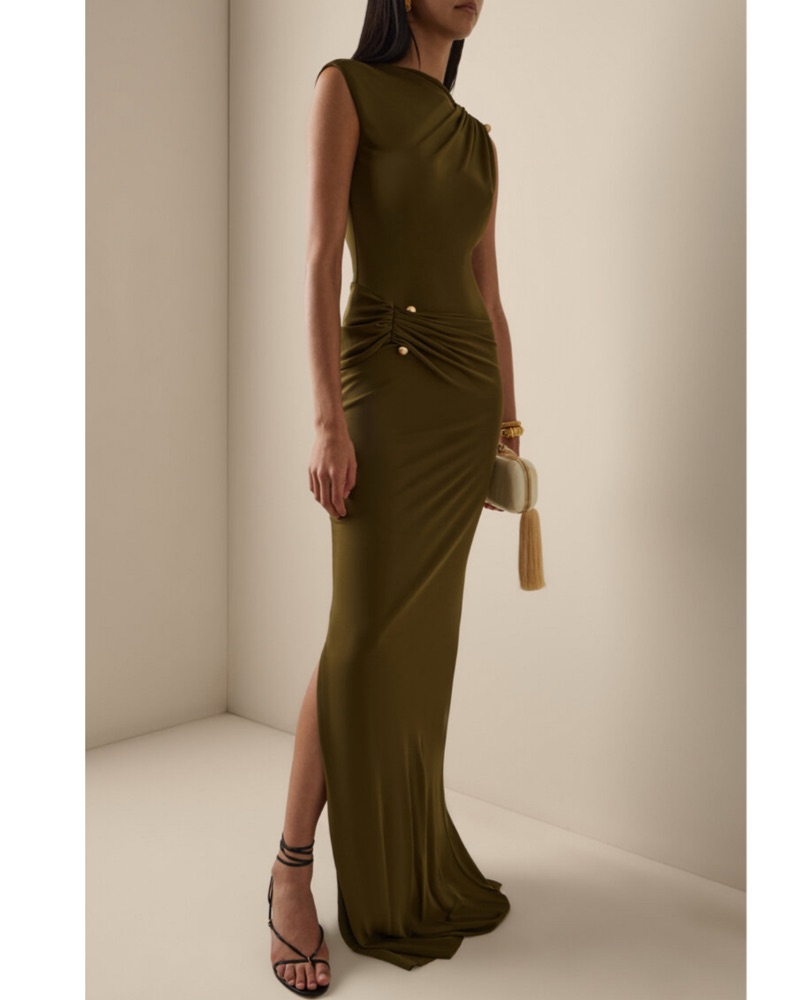 ククレジャ　オーセンティック Cult Gaia Izola Open Back Gown by Cult Gaia - Pickle