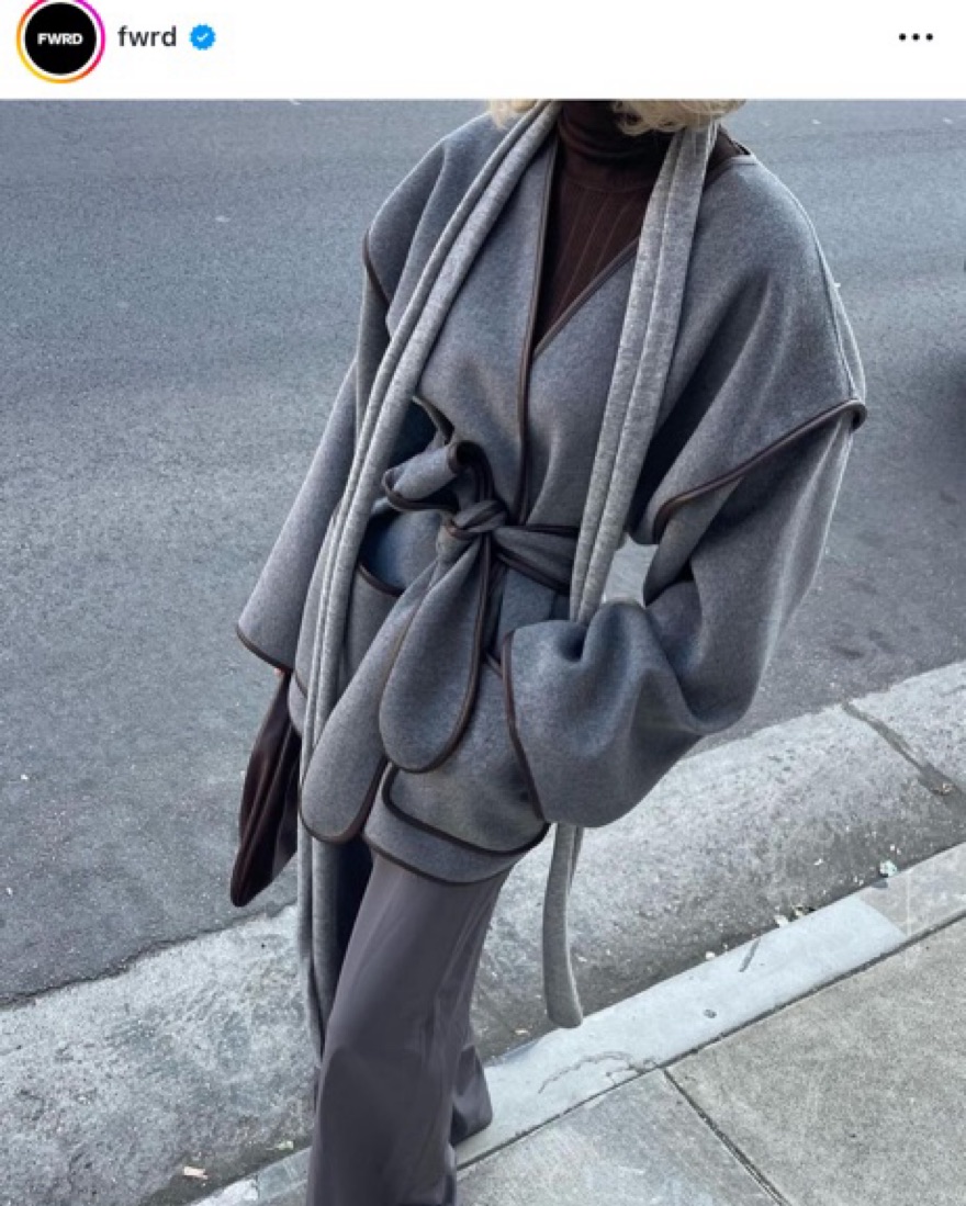 Helsa Wool Blend Blanket Coat by Helsa - Pickle