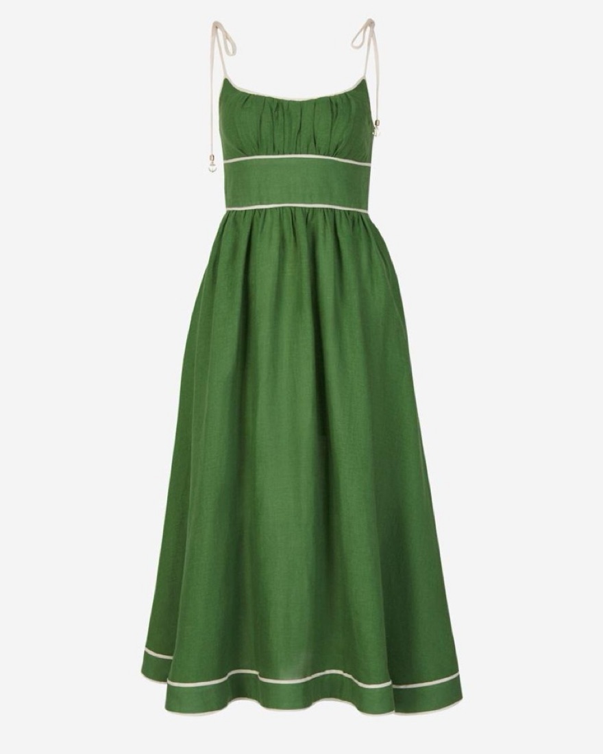 Zimmermann Alight Green Picnic Dress by Zimmermann - Pickle