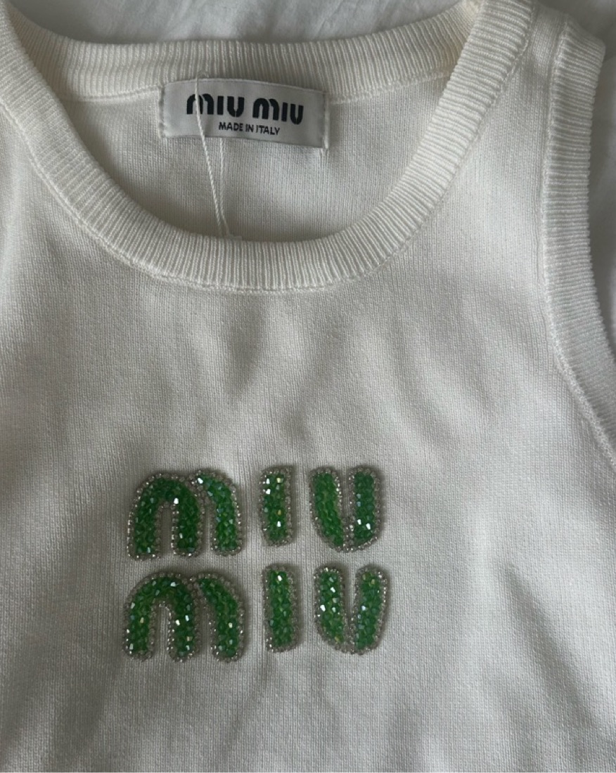 Miu Miu Tank Top by Miu Miu - Pickle