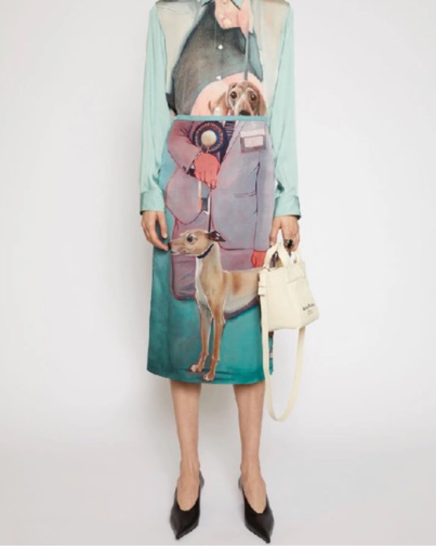 acne studios silk dog midi skirt by Acne - Pickle