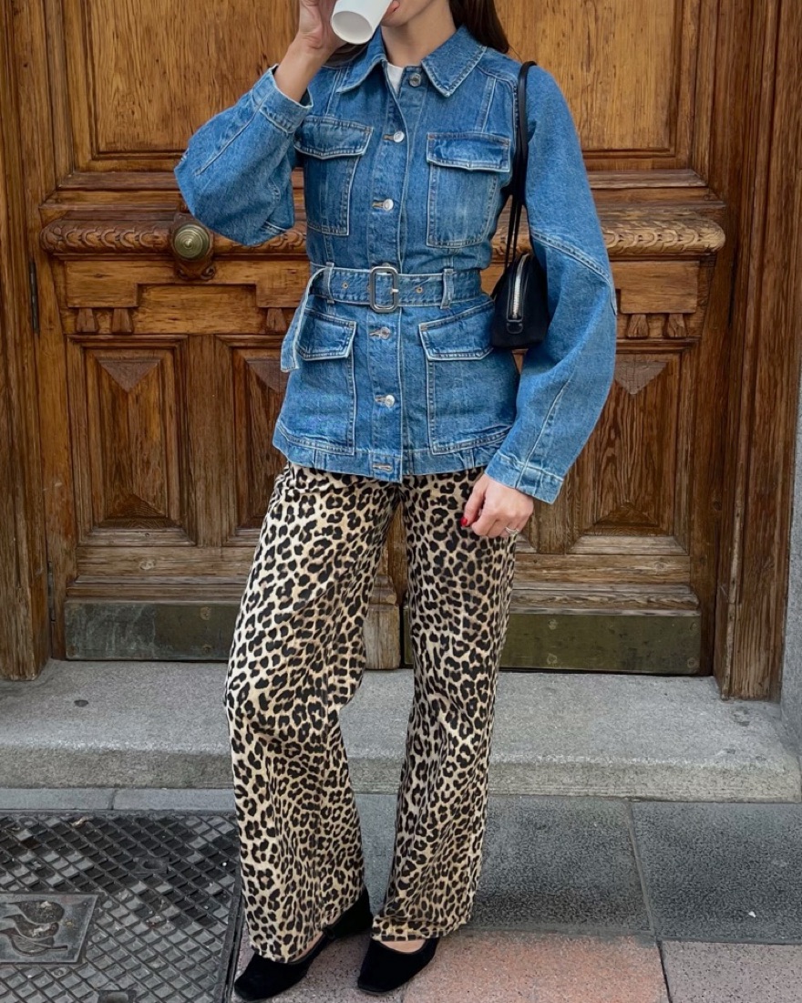 Belted Denim Jacket Top by & Other Stories - Pickle