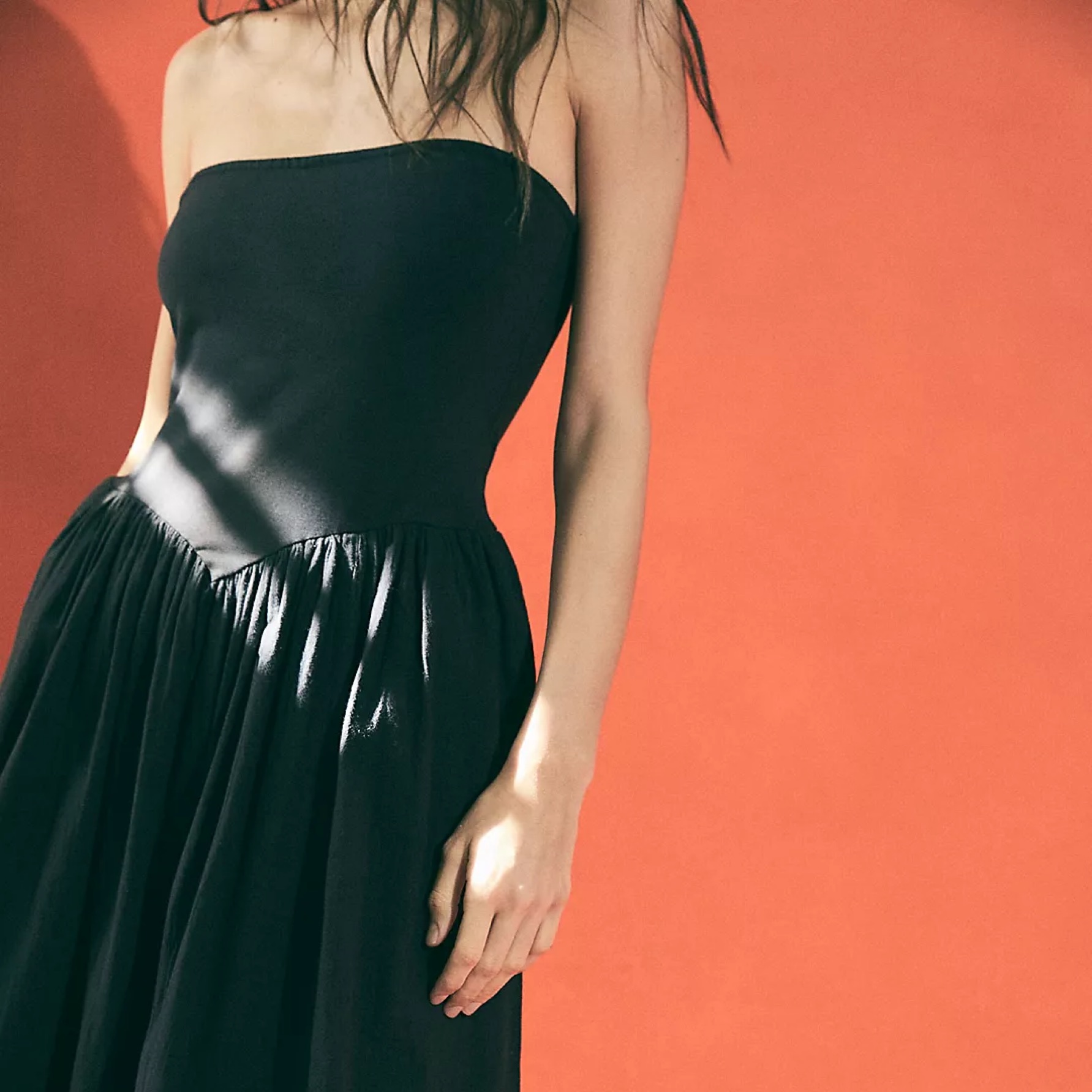 Free People Onda Drop Waist Tube Midi by Free People - Pickle