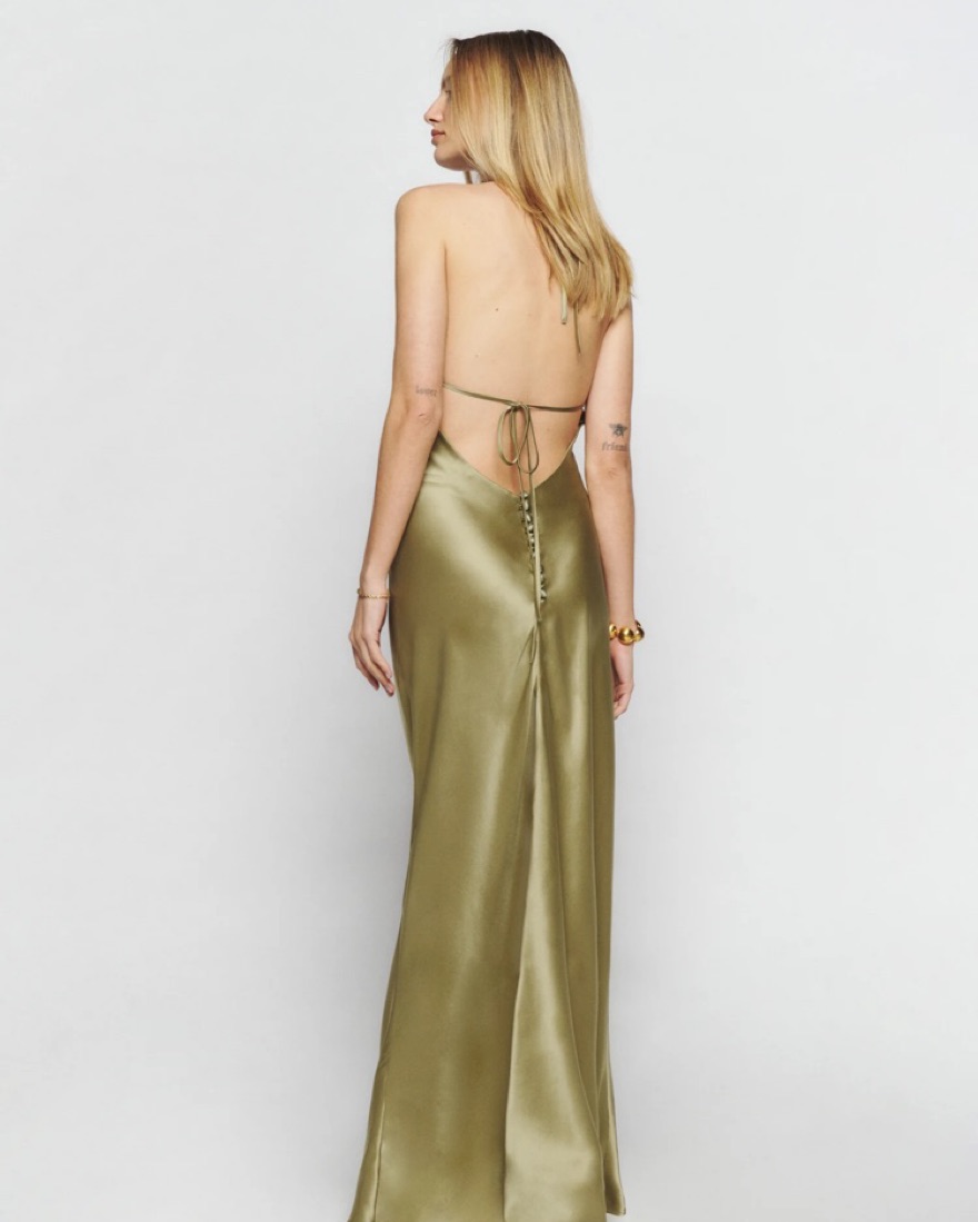 Reformation Jeany Silk Dress By Reformation Pickle
