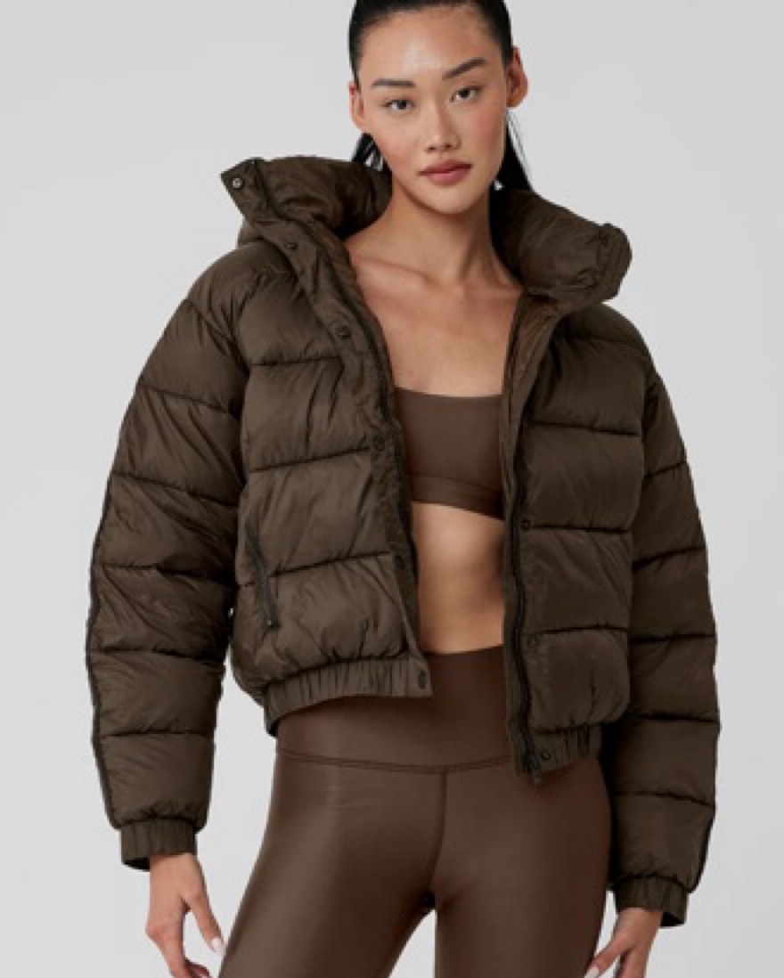 Alo Aspen Love Puffer Brown by Alo Yoga - Pickle