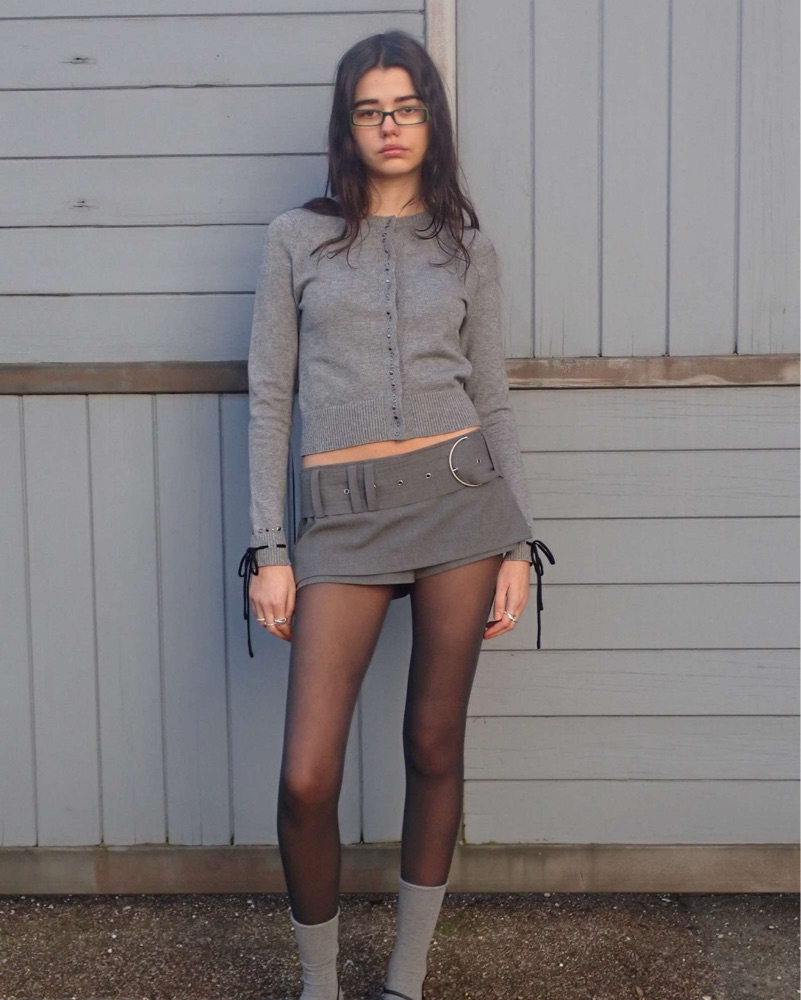 Jaded London Belted Suit Skort by Jaded London - Pickle