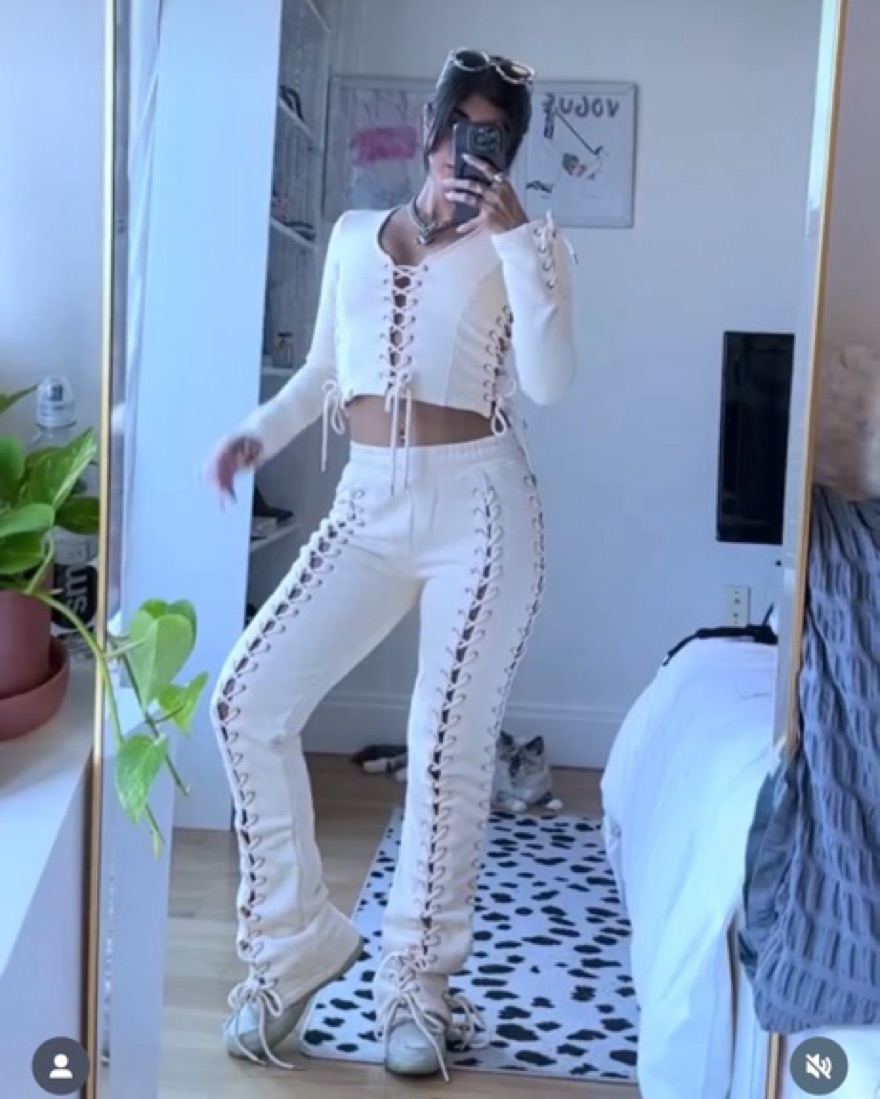 Hidden Cult Wynn Lace Up Set by Hidden Cult - Pickle