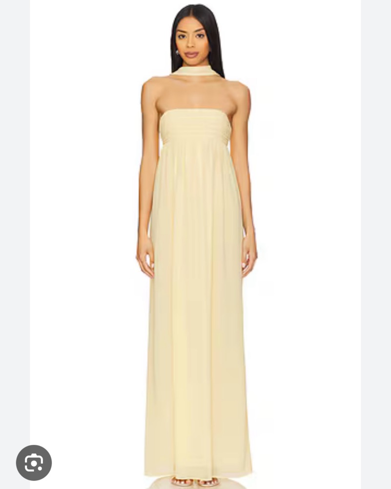 Emma Rose x Revolve Butter Yellow Gown by Lovers And Friends - Pickle