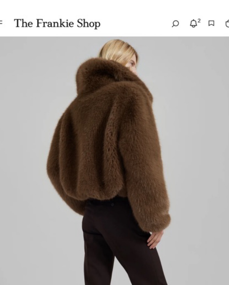 The Frankie Shop Hope Faux Fur Jacket by The Frankie Shop - Pickle