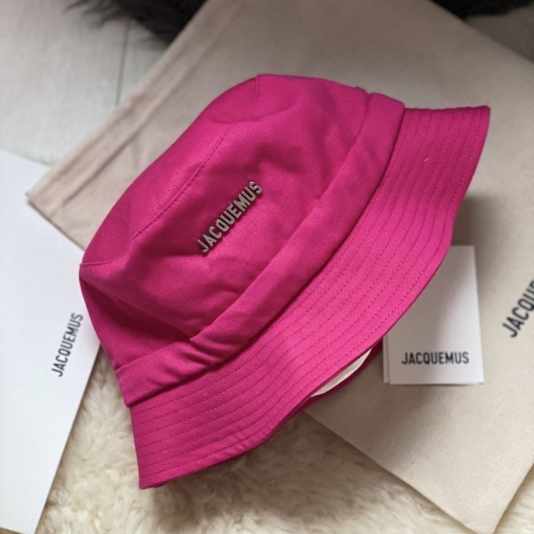 Jacquemus Hot Pink Bucket Hat by Jacquemus - Pickle