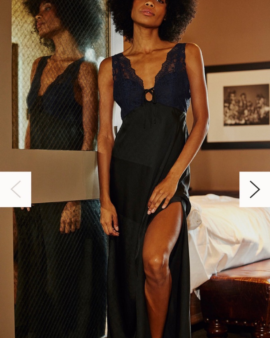 Free People Black And Brown Silk Dress by Free People - Pickle