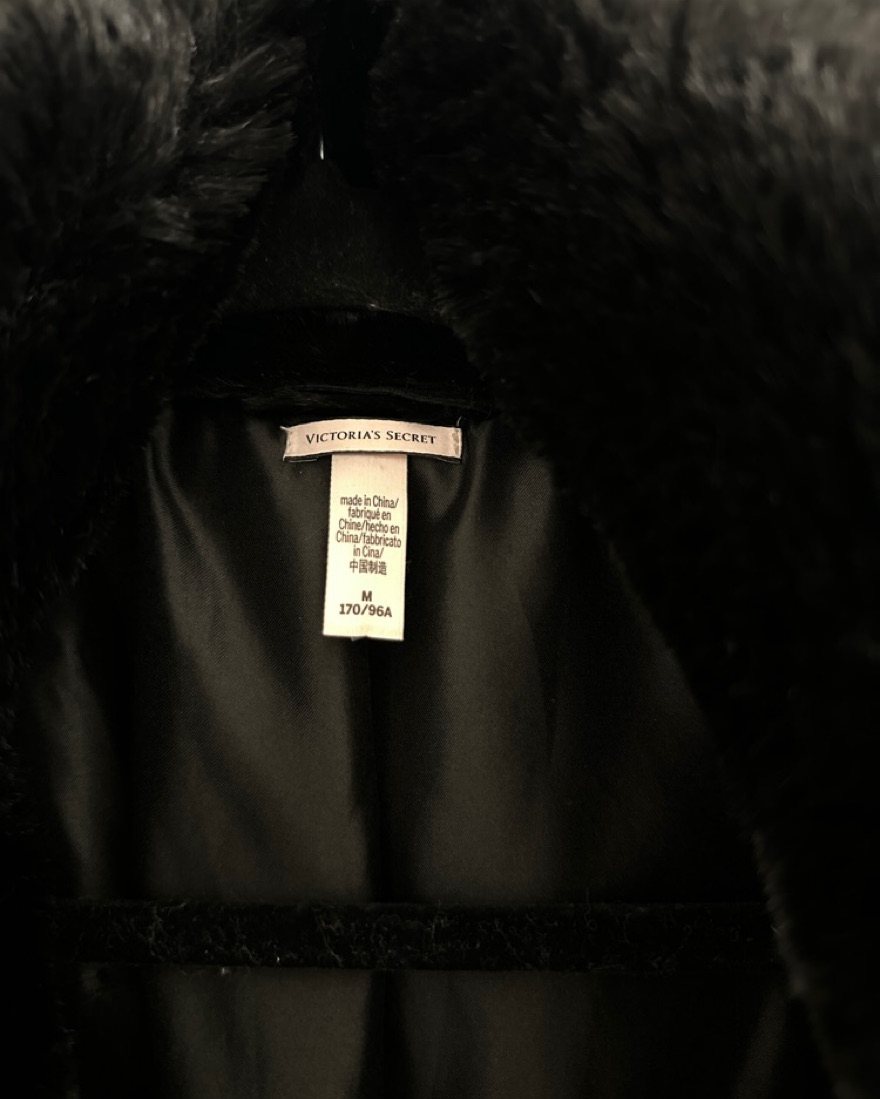 Black Fur Coat by Victoria's Secret - Pickle