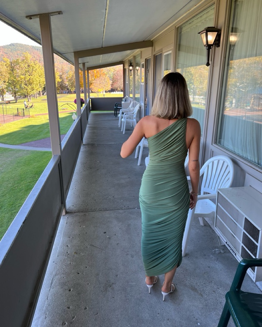 Norma kamali Diana Gown Green by Norma Kamali - Pickle