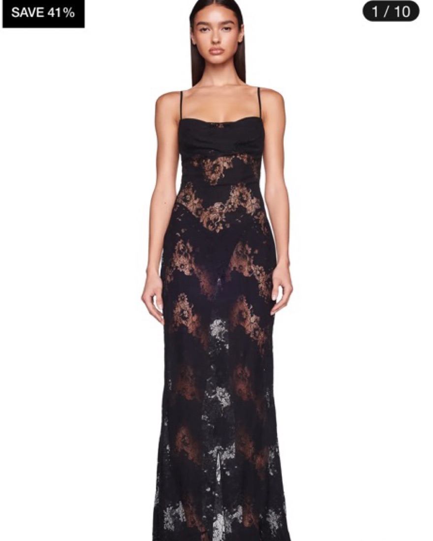 I.AM.GIA Black Lace Dress Pickle