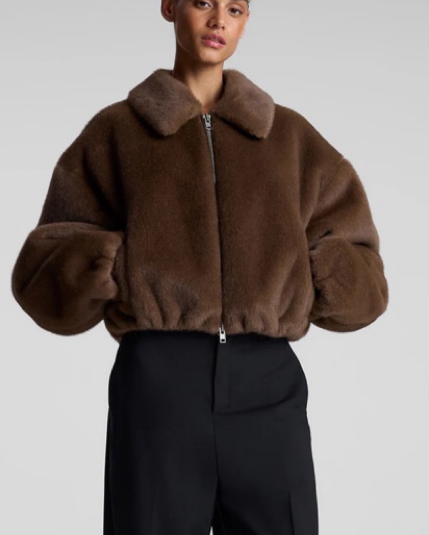 ALC Faux Fur Jacket by ALC - Pickle