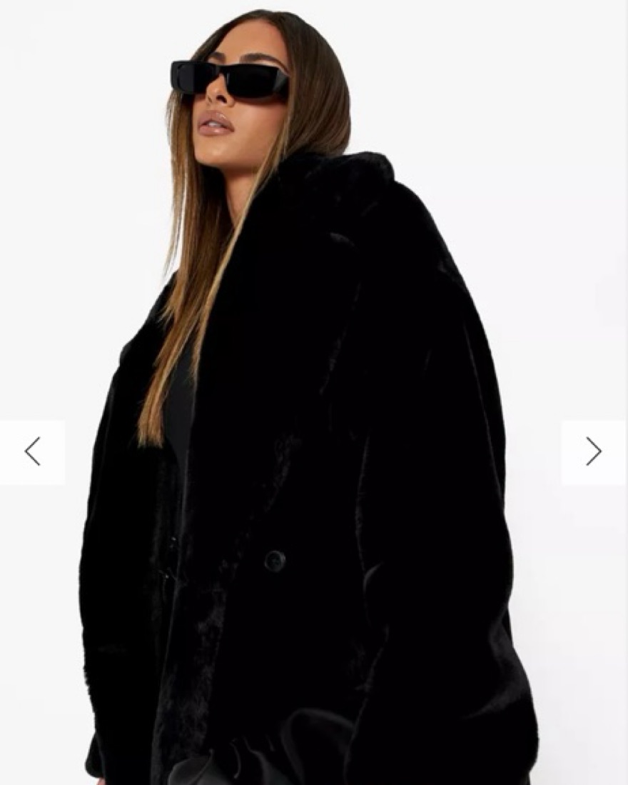 HAUNT EAUX FUR COAT 黒 TRIPP NYC - FURTASTIC SUPER COAT
