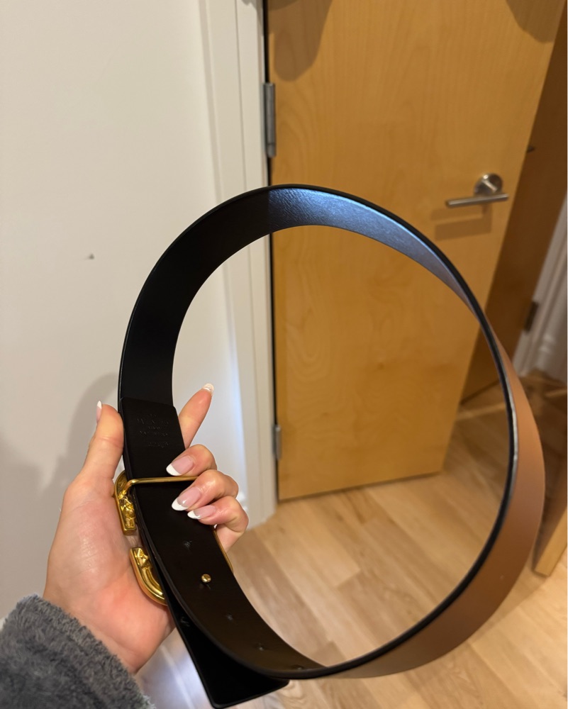 VALENTINO ベルト S 65cm VALENTINO ベルト S 65cm Vlogo Signature Calfskin Belt 30 Mm for