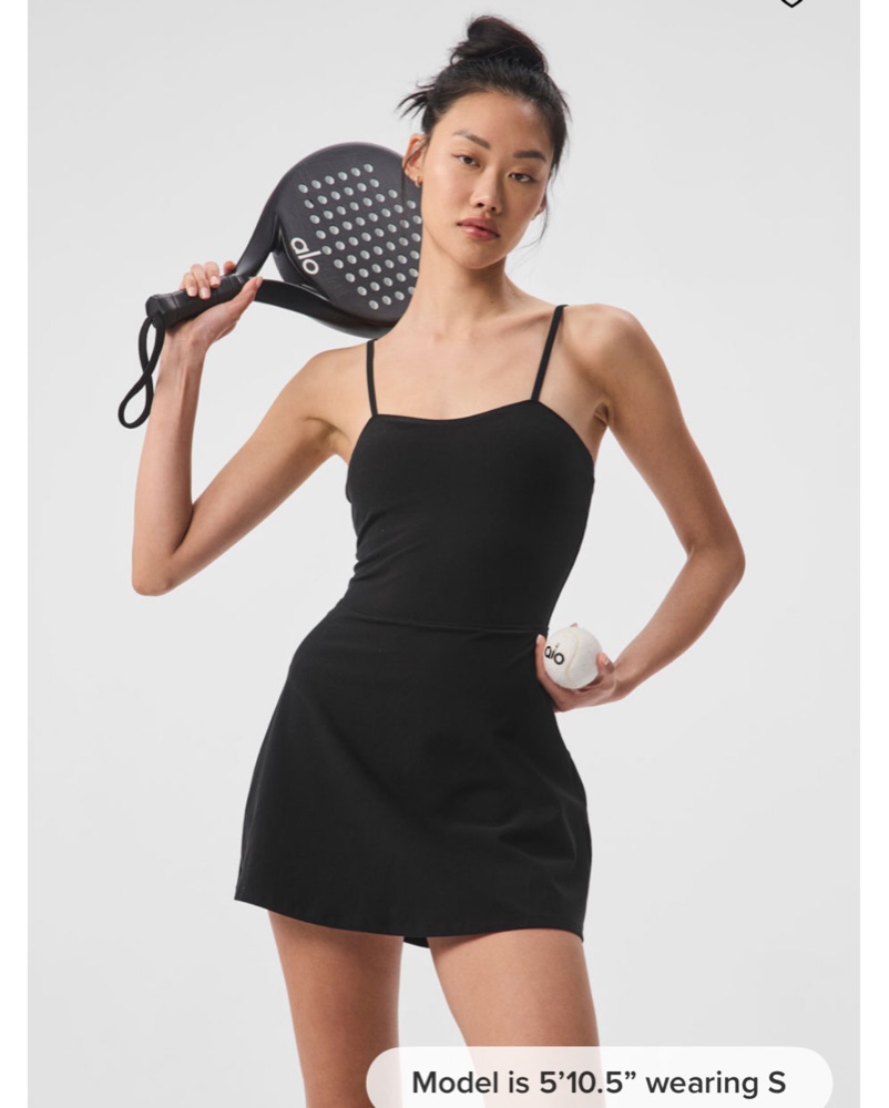 Alo yoga テニス　ウェア　スカート　ワンピース　ブラック　黒 Alo Tennis Dress by Alo Yoga - Pickle