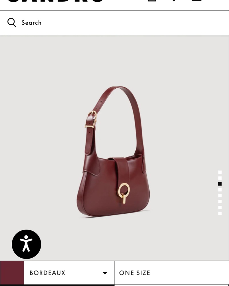 Sandro Sweet Janet shoulder Bag by Sandro - Pickle