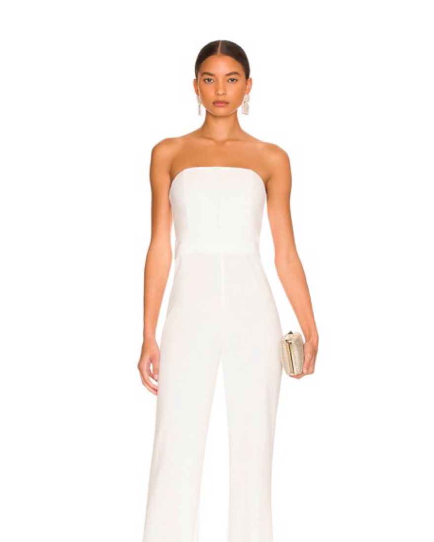 Alice + Olivia White Jumpsuit by Alice & Olivia - Pickle