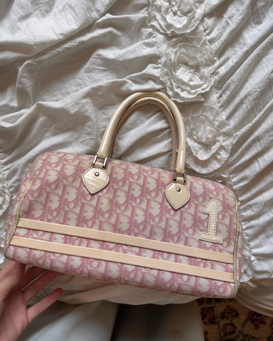 Vintage Dior Monagram Purse by Christian Dior - Pickle