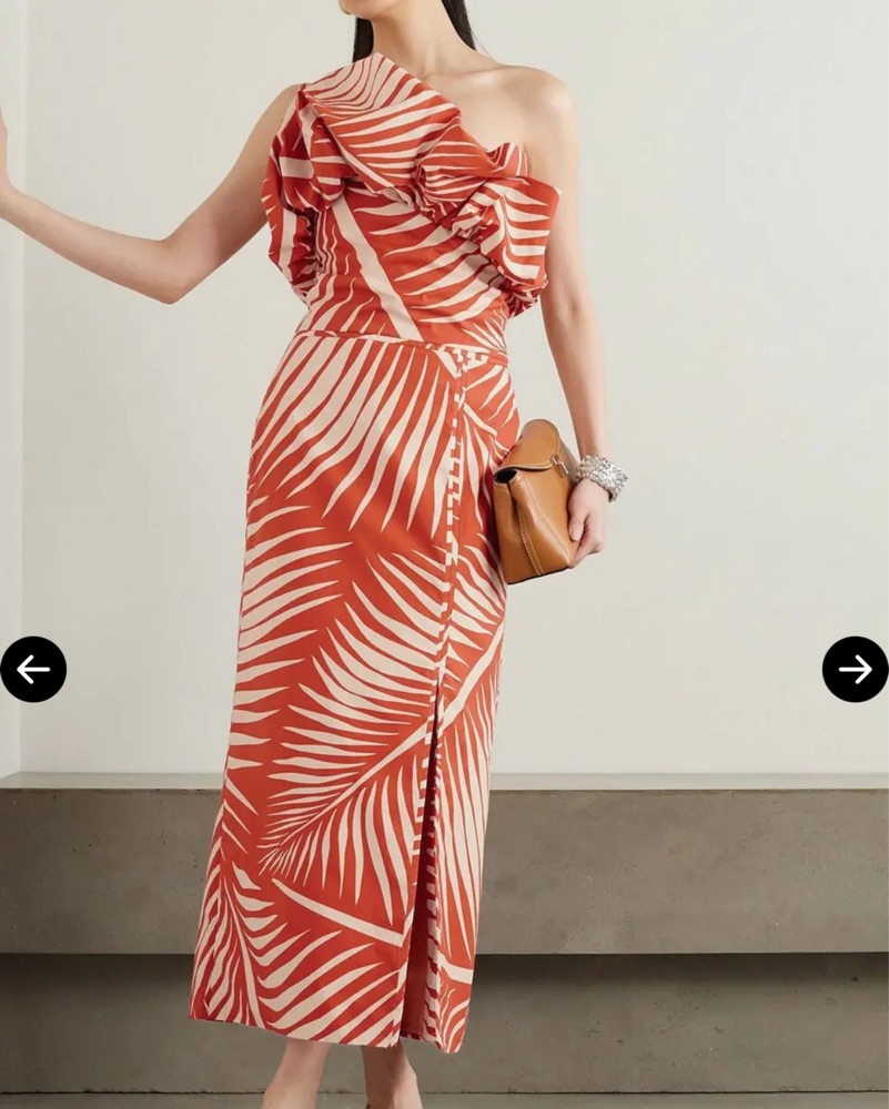 Johanna Ortiz Printed One Shoulder Dress by Johanna Ortiz - Pickle